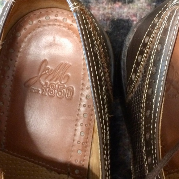 Johnston & Murphy Dark Brown Textured Wingtip Derby main image 7